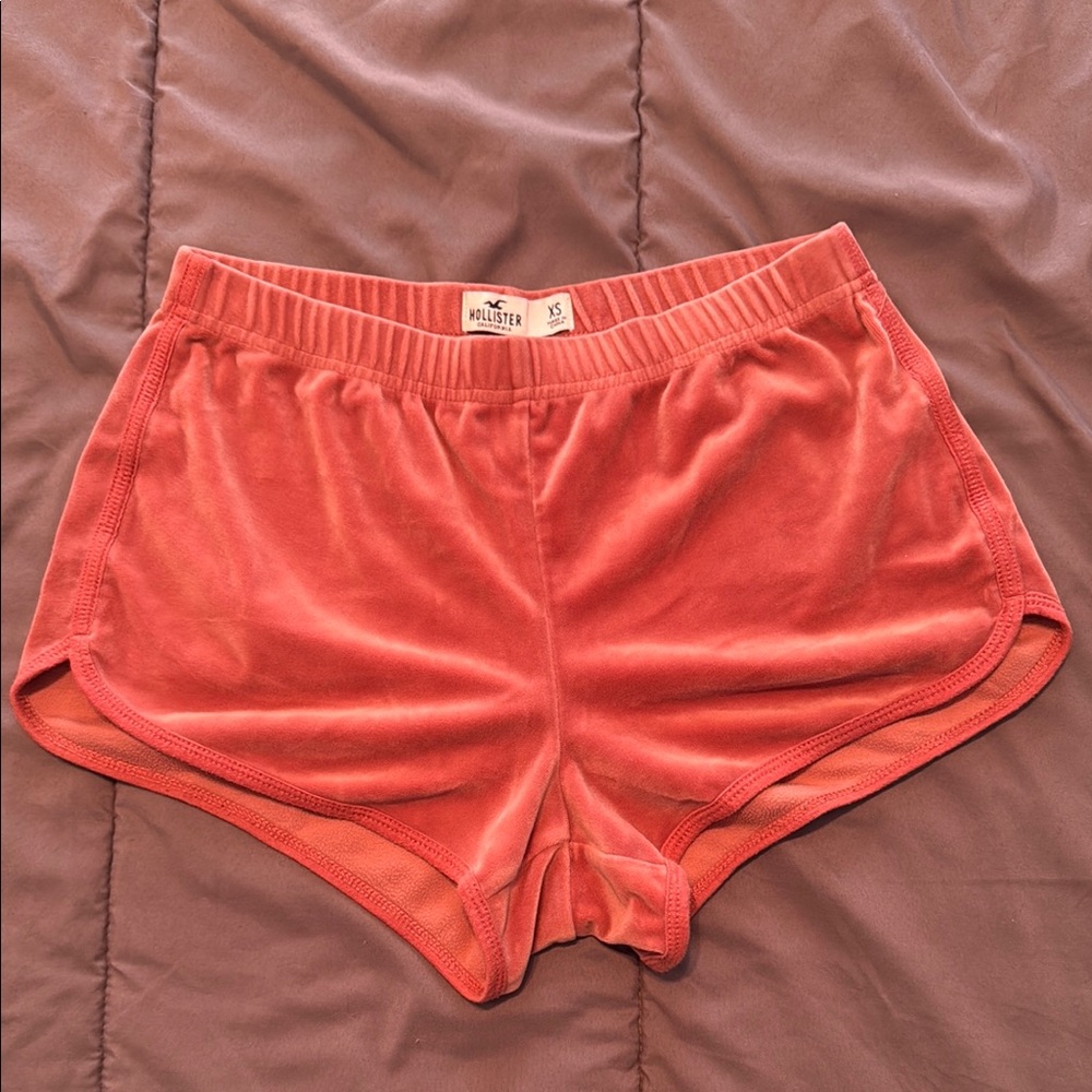 Hollister Mauve Velvet Shorts